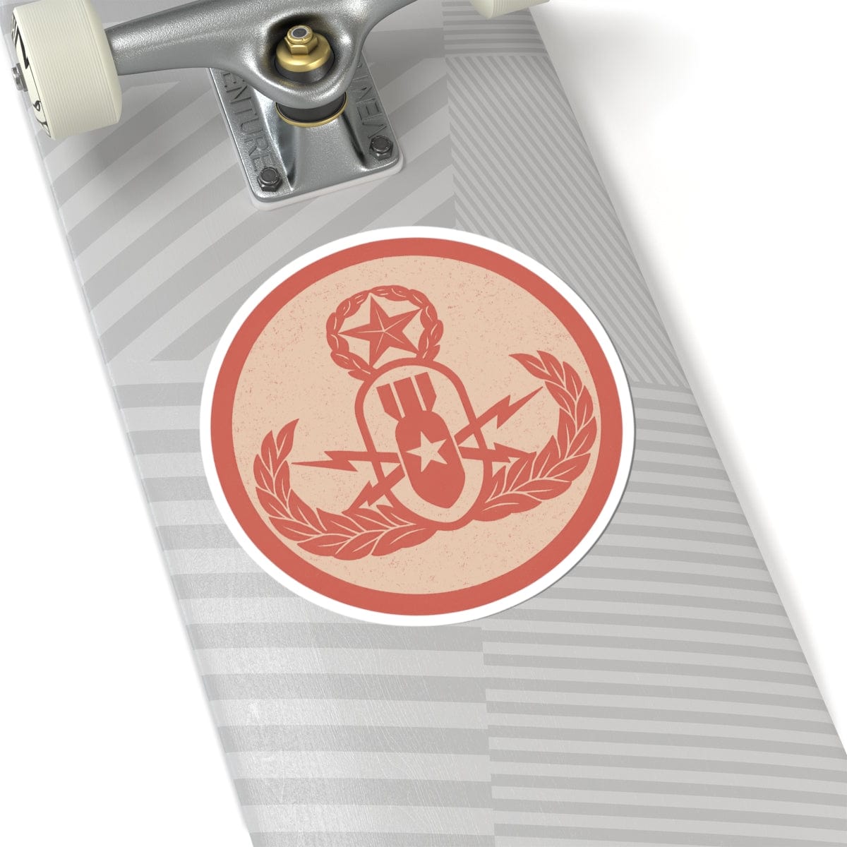 K-Factor Supply Co Crab Icon (Coral) Sticker