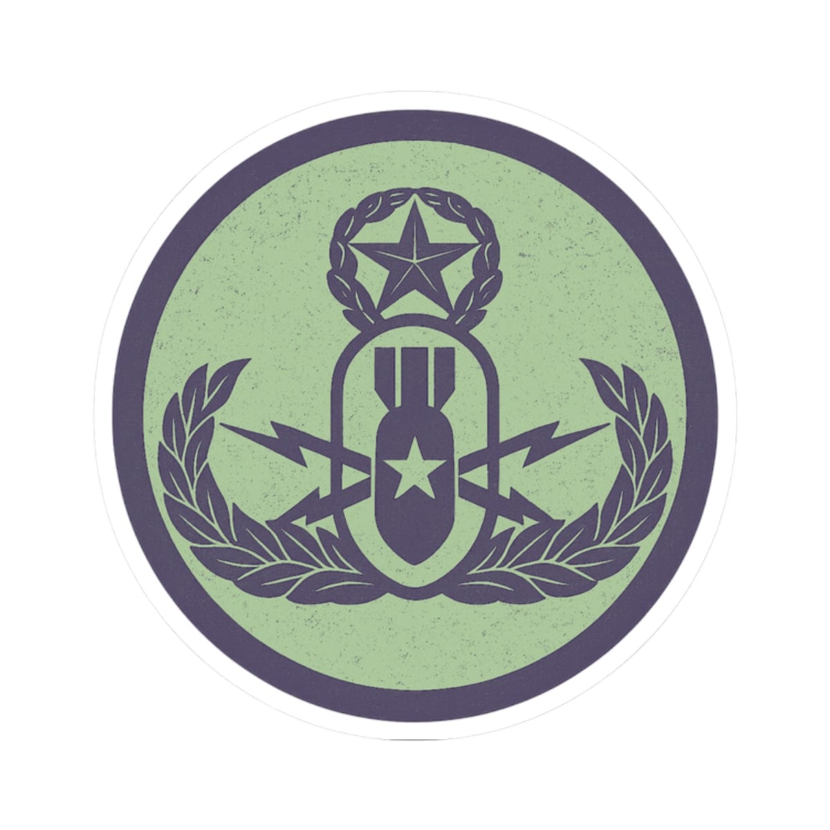 K-Factor Supply Co Crab Icon (Mint) Sticker 2" × 2"