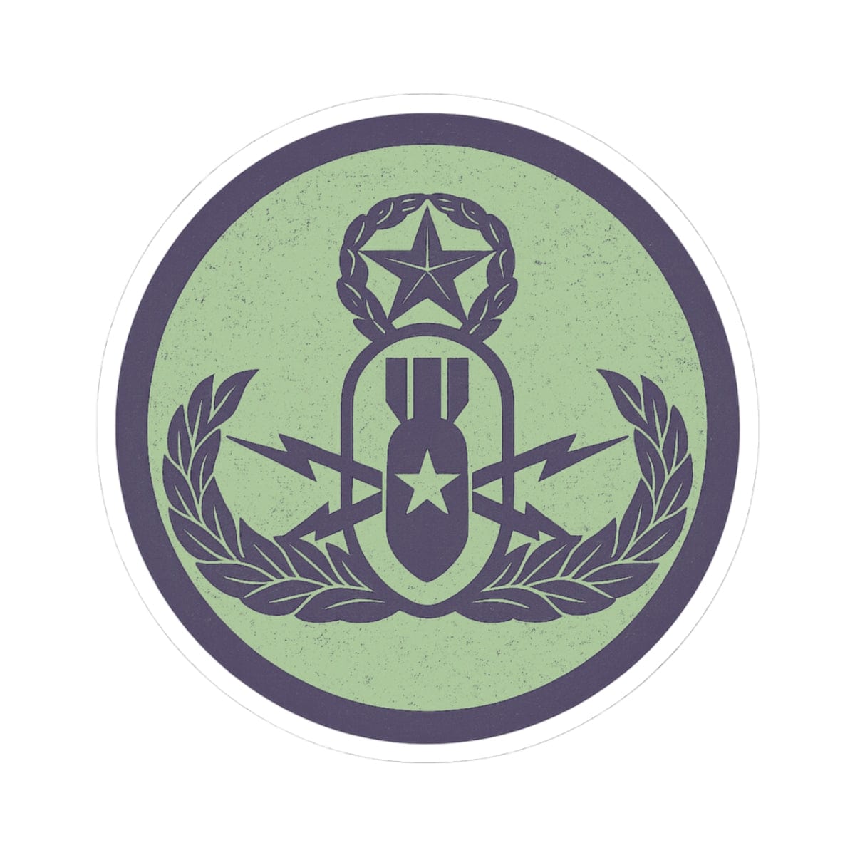 K-Factor Supply Co Crab Icon (Mint) Sticker 3" × 3"
