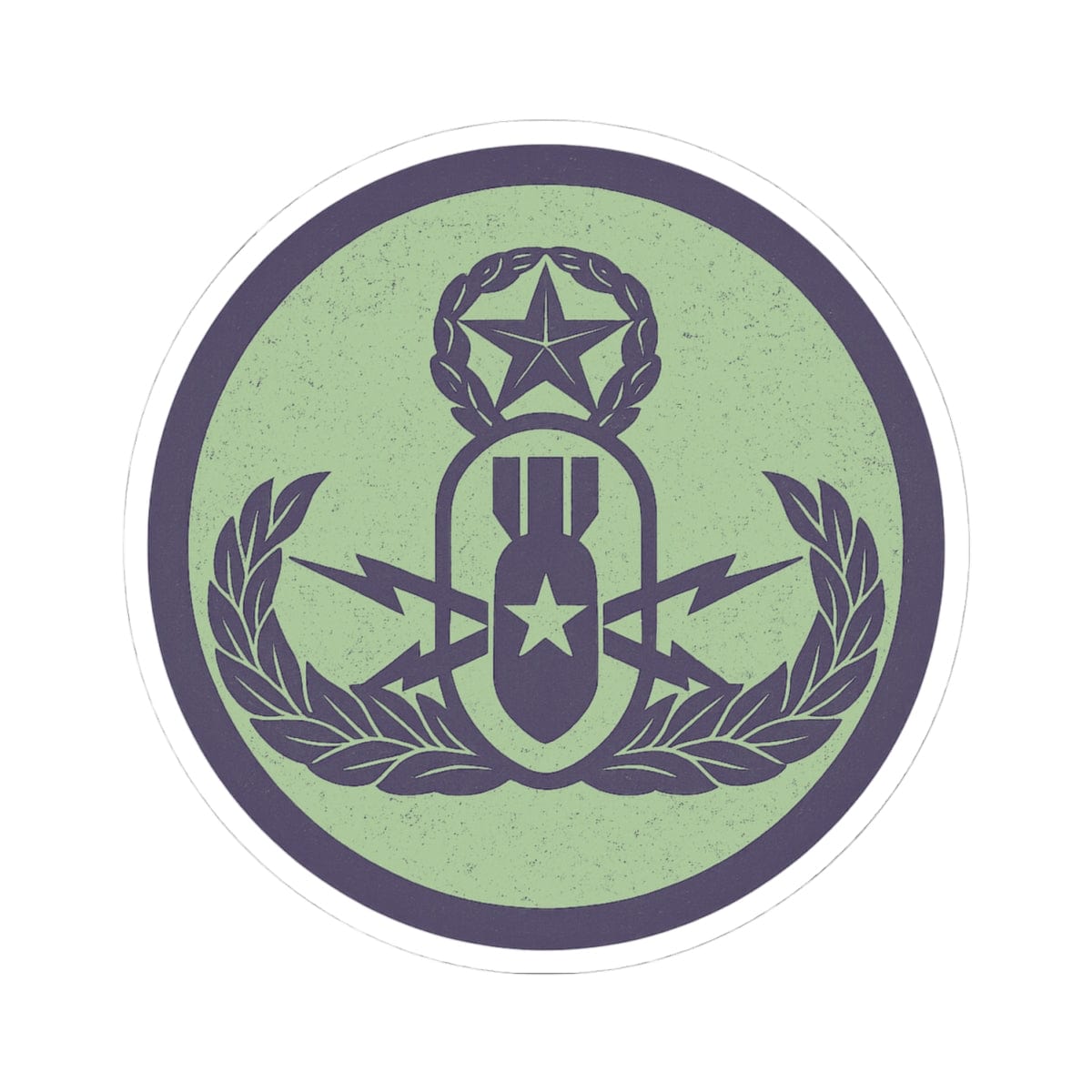 K-Factor Supply Co Crab Icon (Mint) Sticker 4" × 4"