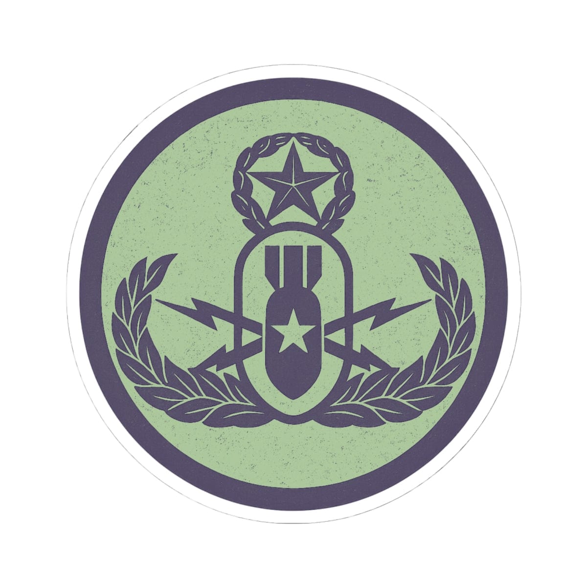 K-Factor Supply Co Crab Icon (Mint) Sticker 6" × 6"