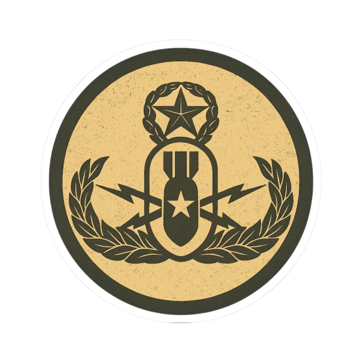 K-Factor Supply Co Crab Icon (Subdued) Sticker 2" × 2"