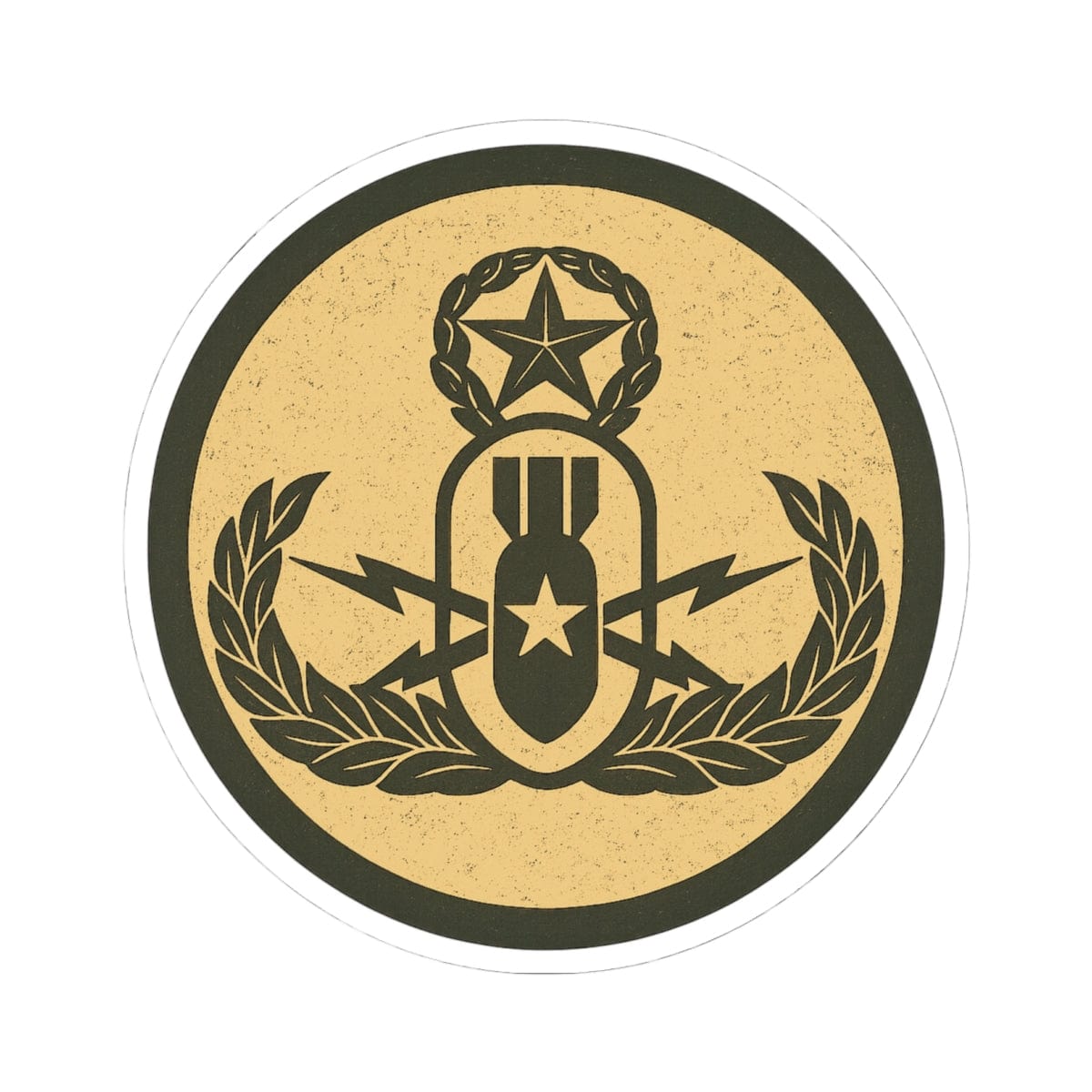 K-Factor Supply Co Crab Icon (Subdued) Sticker 6" × 6"