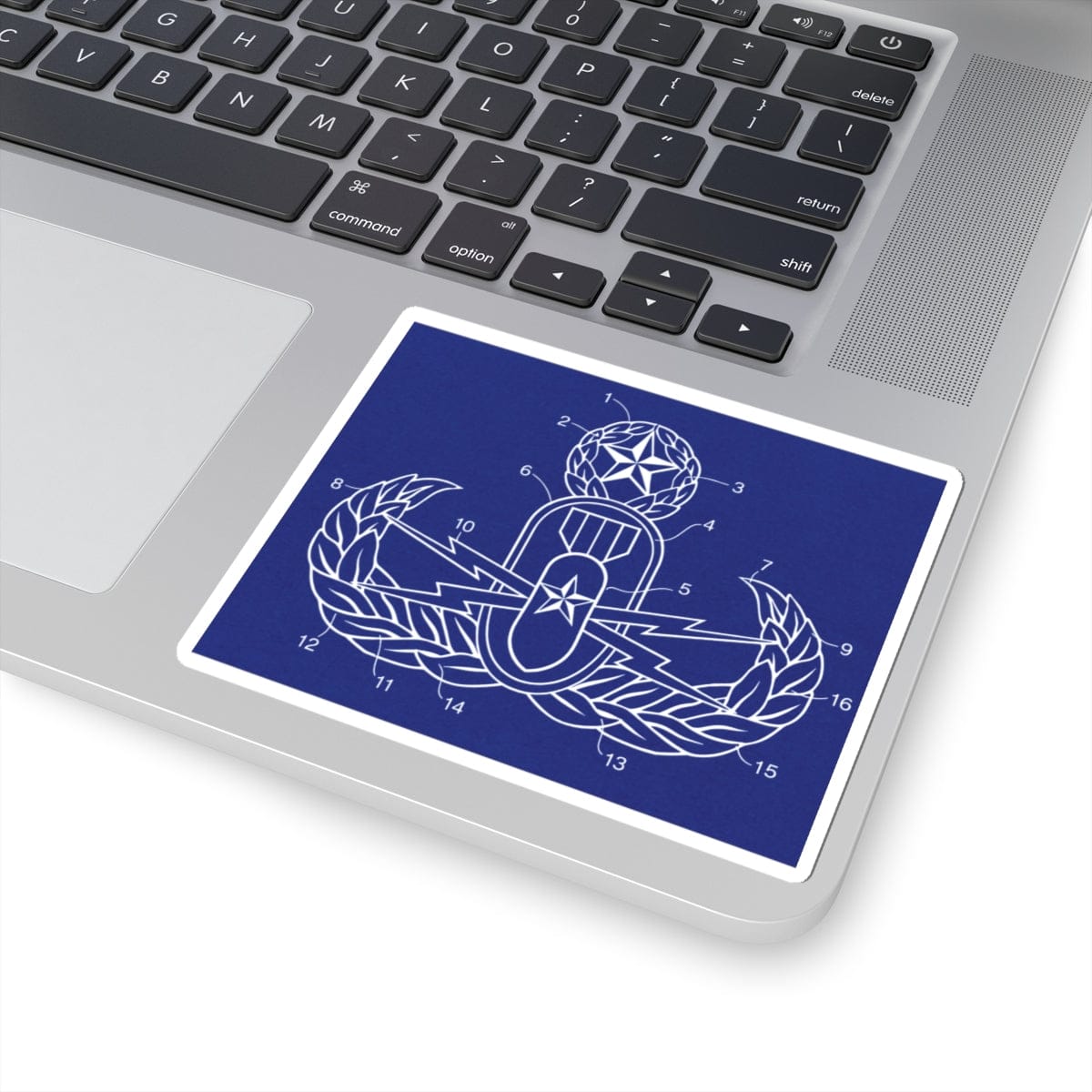 K-Factor Supply Co Crab (Patent Drawing) Sticker