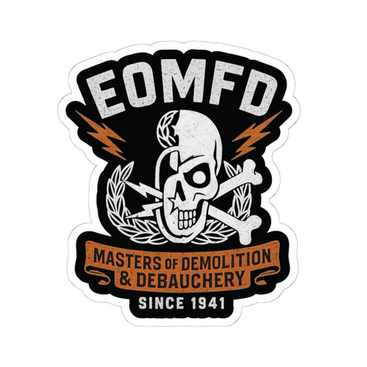 K-Factor Supply Co Demolition and Debauchery Mk 2 Sticker 6" × 6"