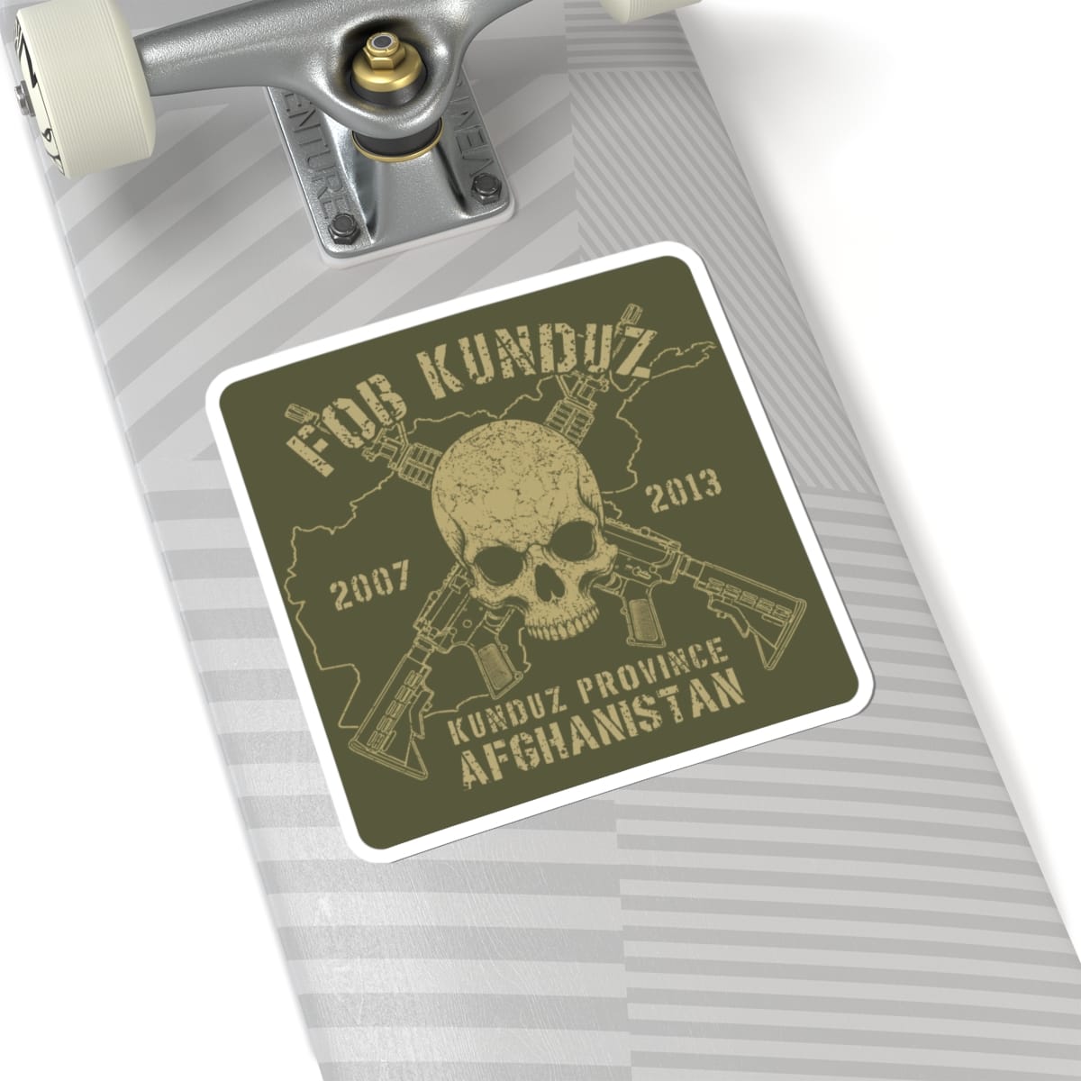 K-Factor Supply Co FOB Kunduz - Skull & Carbines Sticker