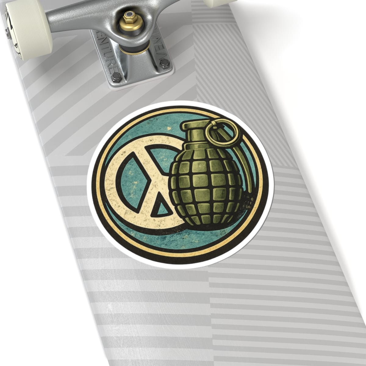 K-Factor Supply Co Peace Grenade Sticker