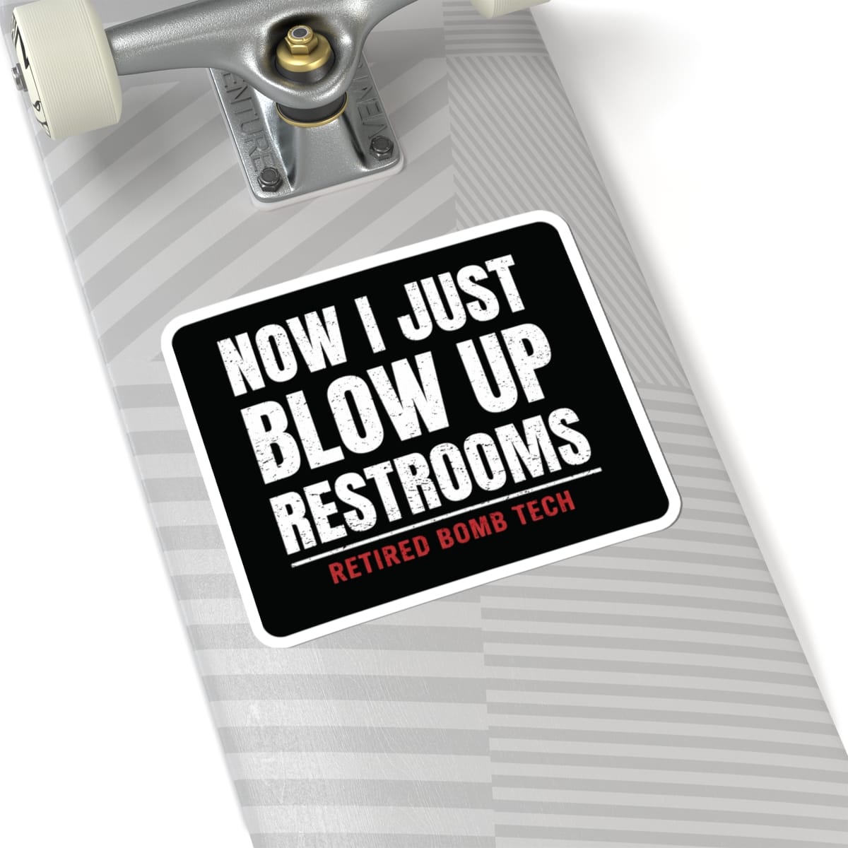 K-Factor Supply Co Retired Bomb Tech - Restrooms Sticker