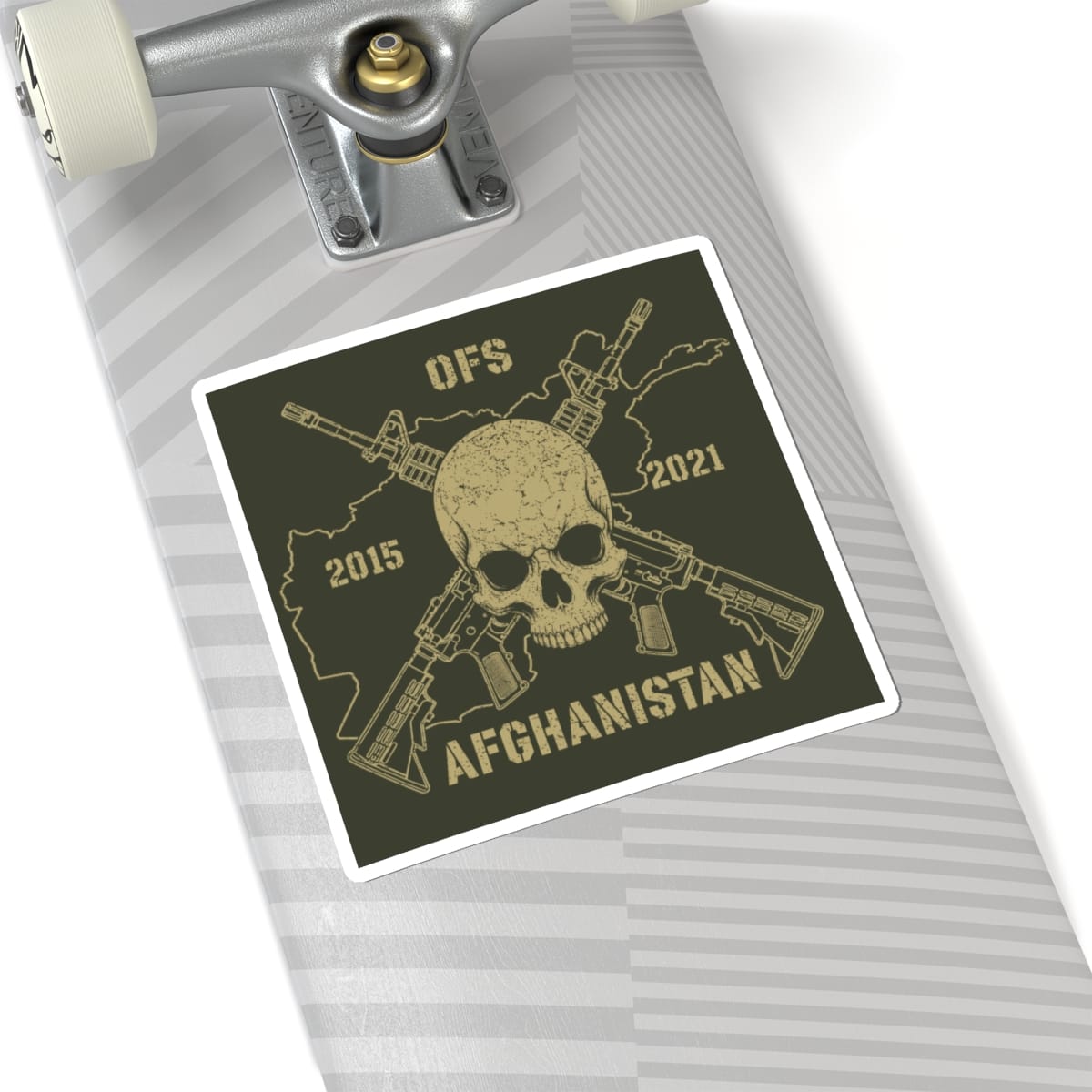 K-Factor Supply Co Skull & Carbines - OFS Sticker