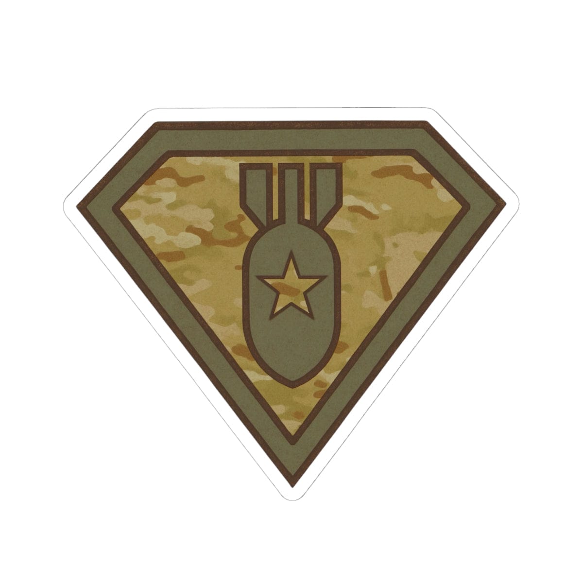 K-Factor Supply Co Super Tech (Camo) Sticker 4" × 4"