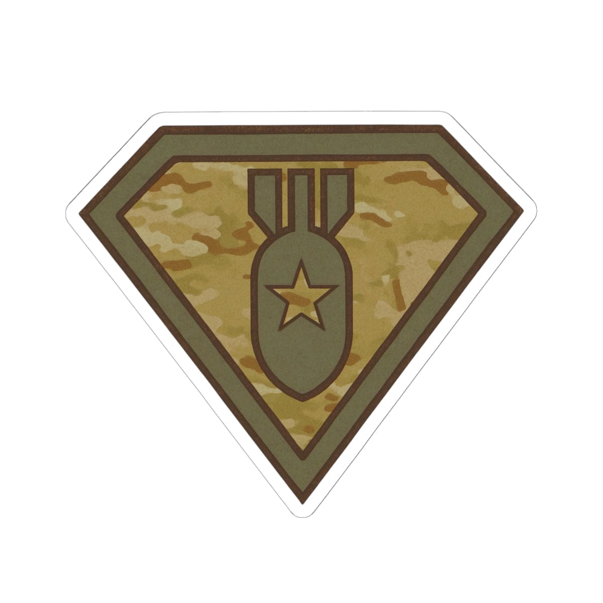 K-Factor Supply Co Super Tech (Camo) Sticker 6" × 6"