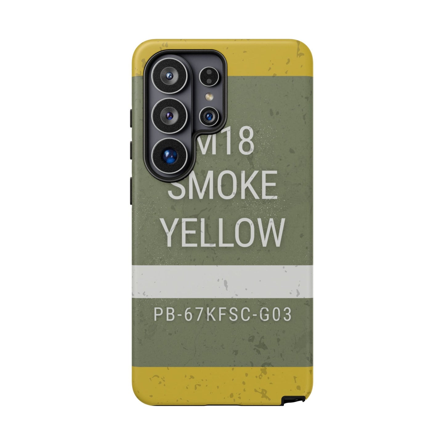 K-Factor Supply Co M18 Smoke (Yellow) Tough Android Case Samsung Galaxy S26 Ultra / Matte