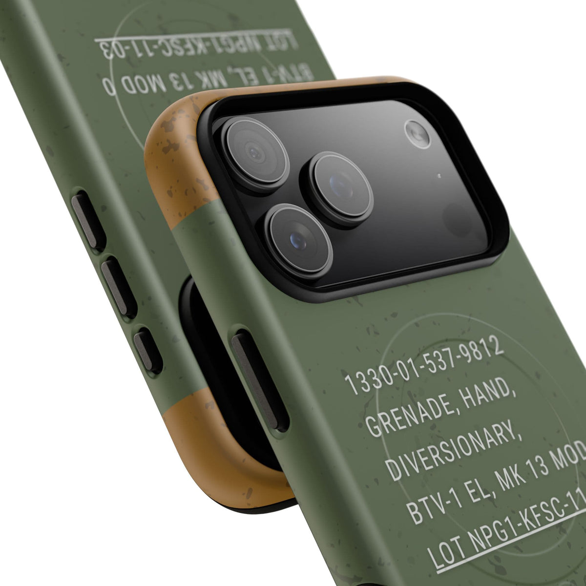 K-Factor Supply Co Mk 13 Mod 0 Flashbang Tough Magnetic iPhone Case