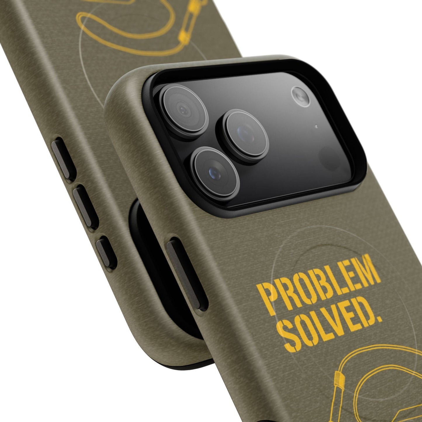 K-Factor Supply Co Problem Solved Tough Magnetic iPhone Case