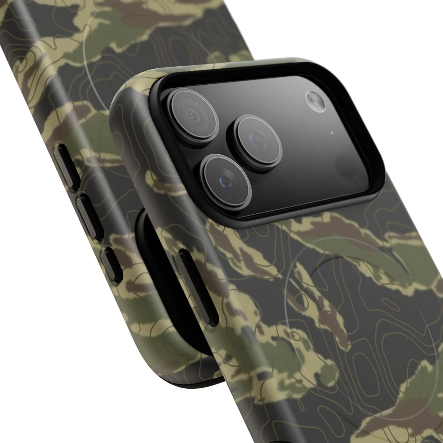 K-Factor Supply Co Tiger Stripe Topo Tough Magnetic iPhone Case