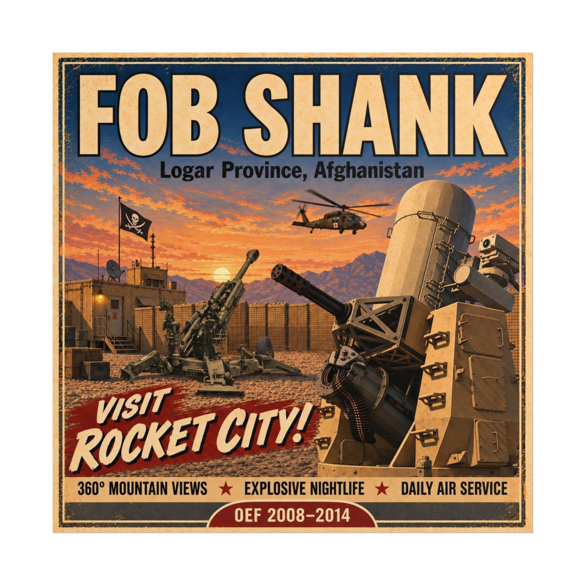 K-Factor Supply Co FOB Shank Travel Poster