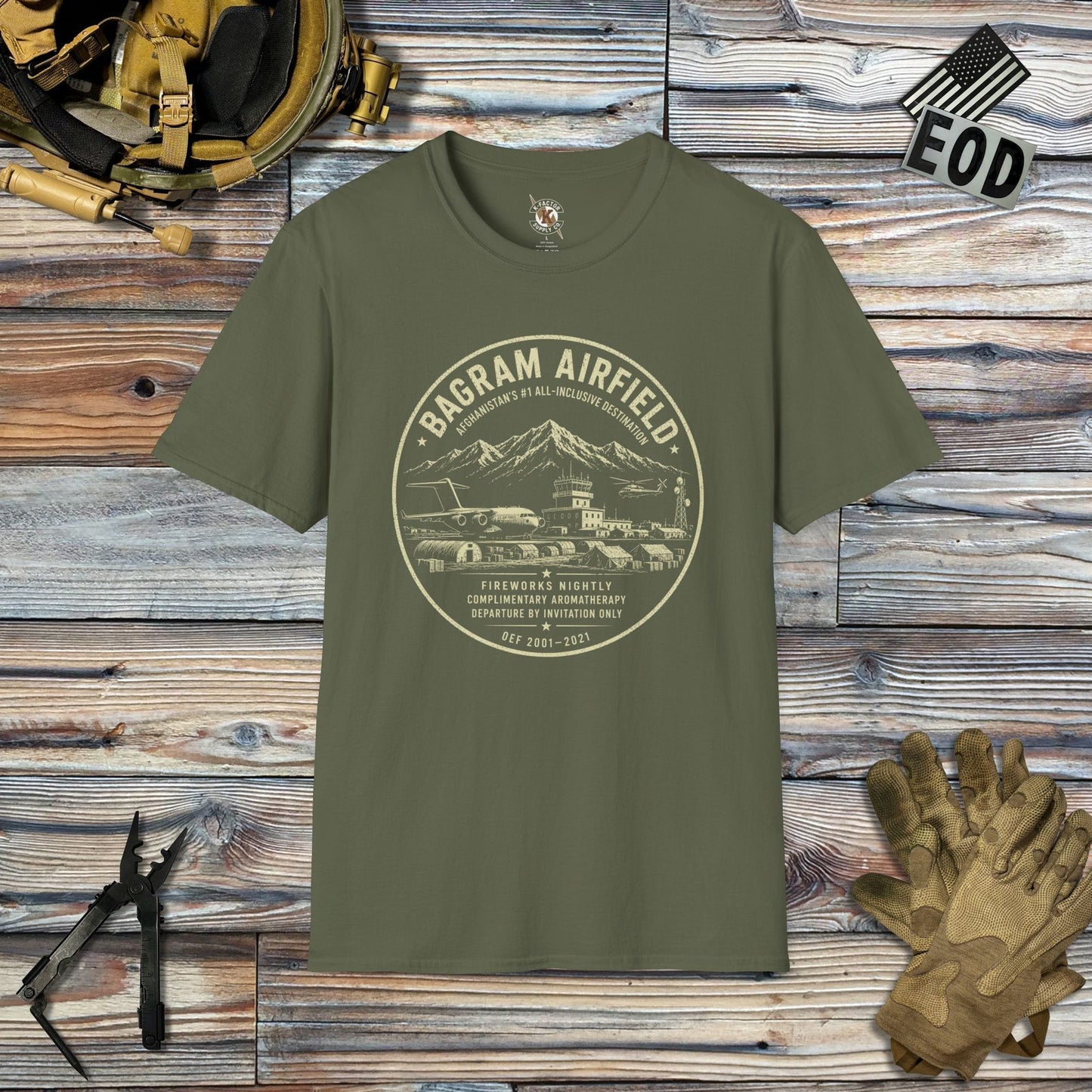 K-Factor Supply Co Bagram All-Inclusive (B+T) T-Shirt Military Green / 2XL
