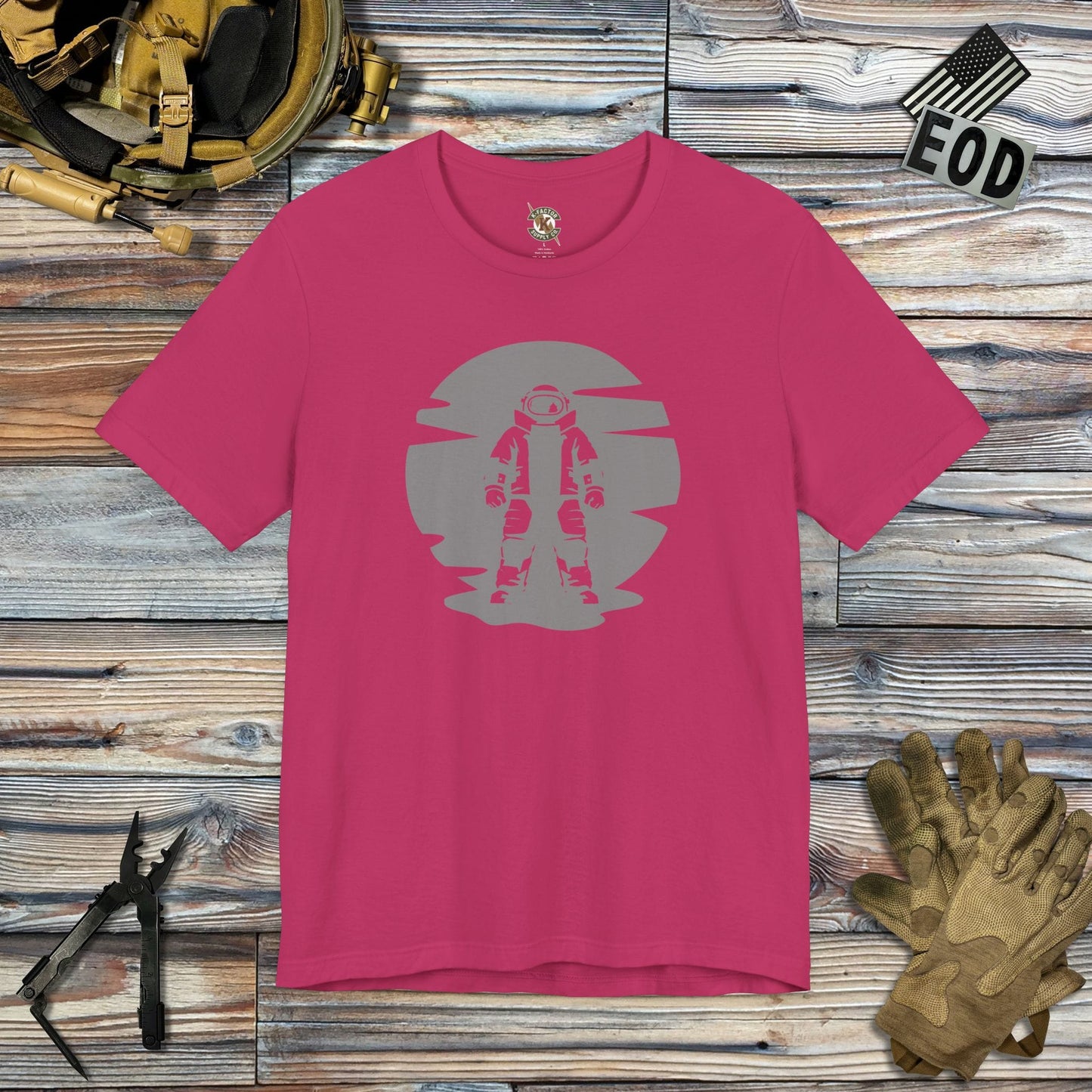 K-Factor Supply Co Bomb Suit Sunset T-Shirt Berry / S