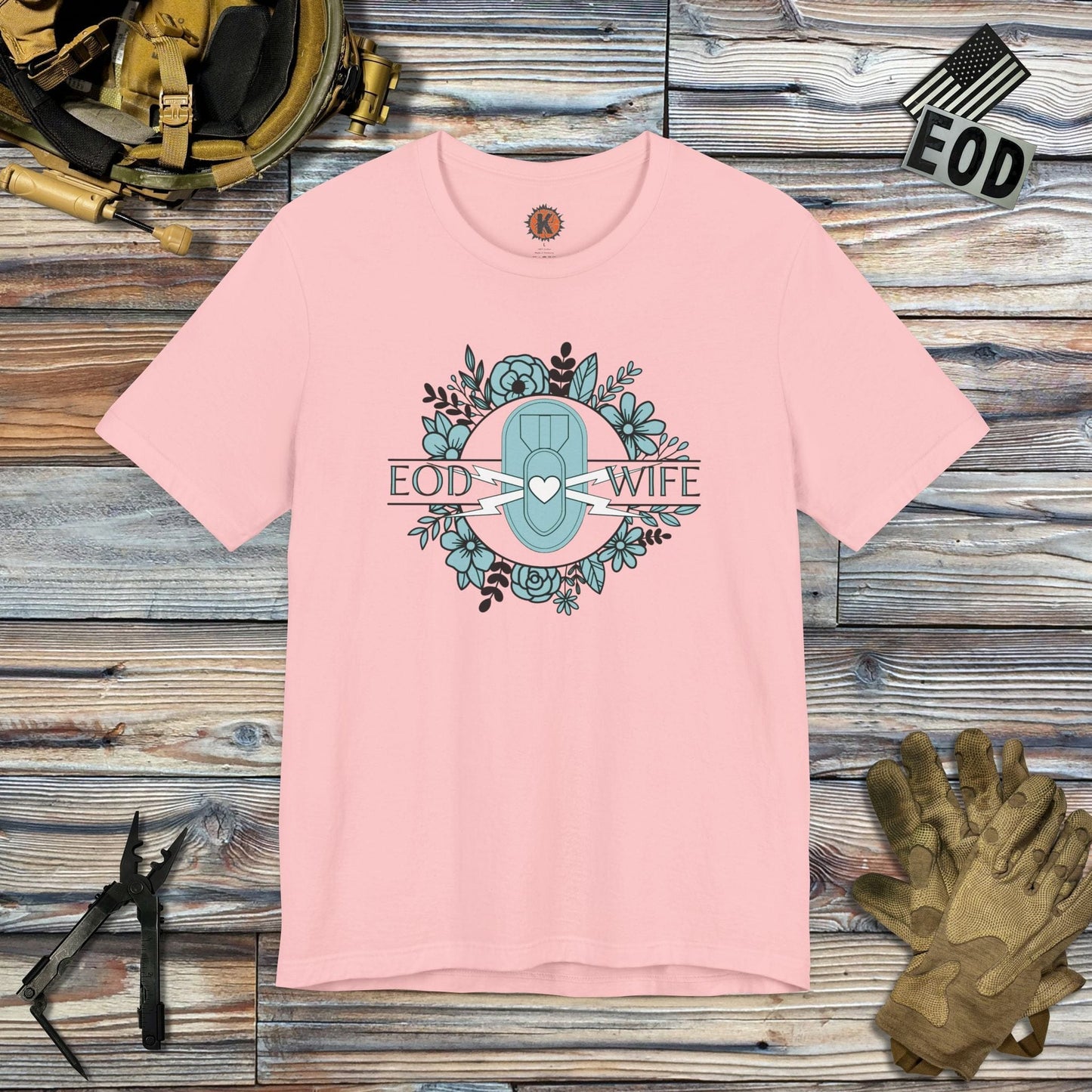 K-Factor Supply Co EOD Wife (Mk 1 Mod 0) T-Shirt Pink / S