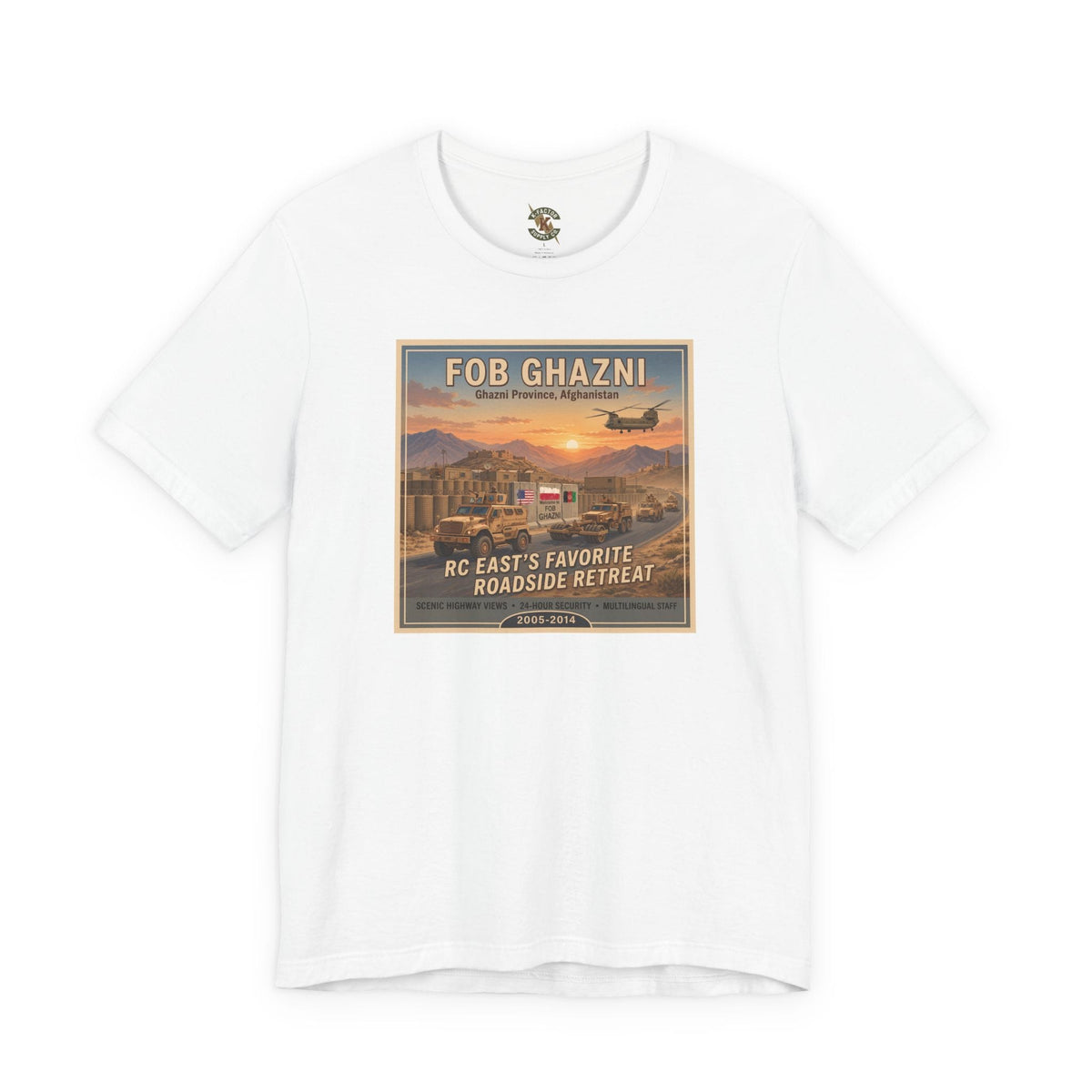 K-Factor Supply Co FOB Ghazni Travel T-Shirt White / S