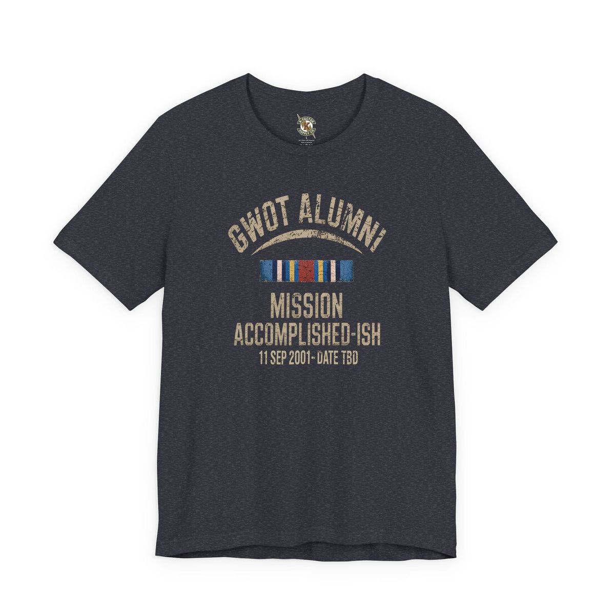 K-Factor Supply Co GWOT Alumni MK 2 (GWOT-E) T-Shirt Heather Navy / S