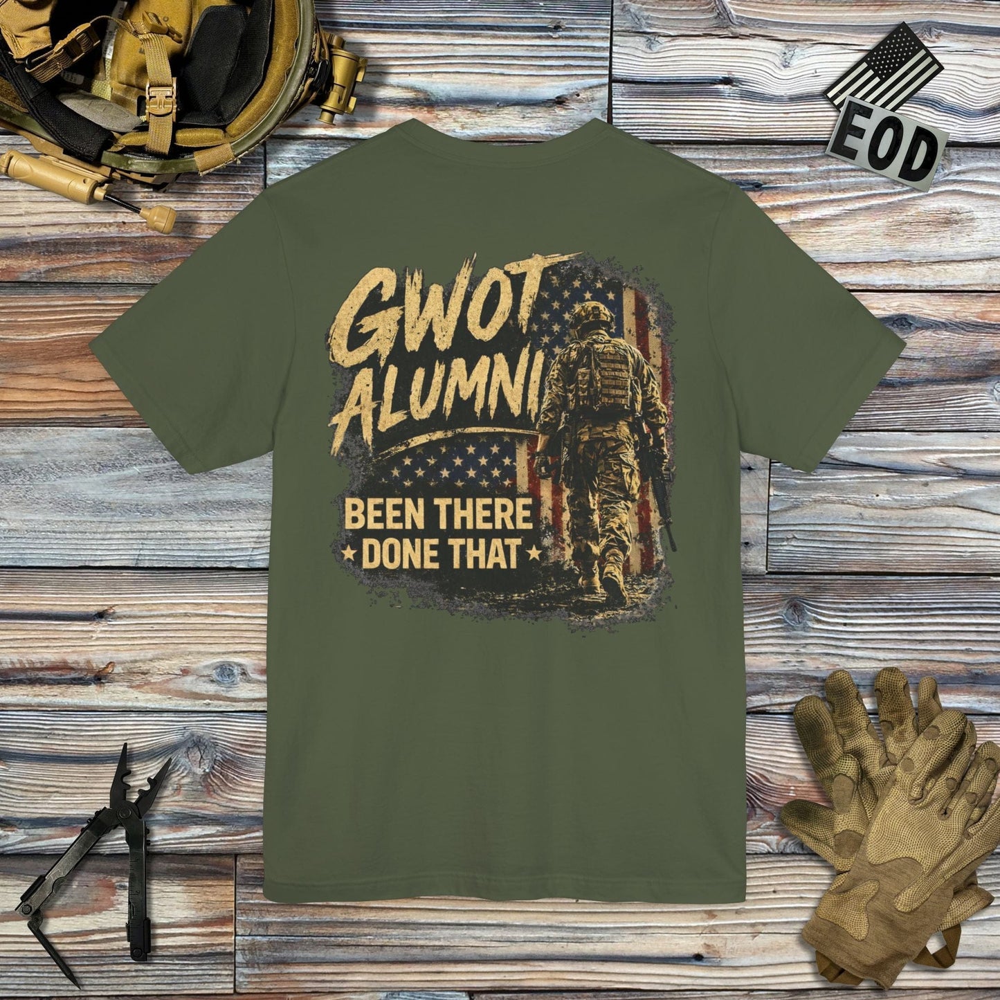 K-Factor Supply Co GWOT Alumni Mk 5 (Back Print) T-Shirt