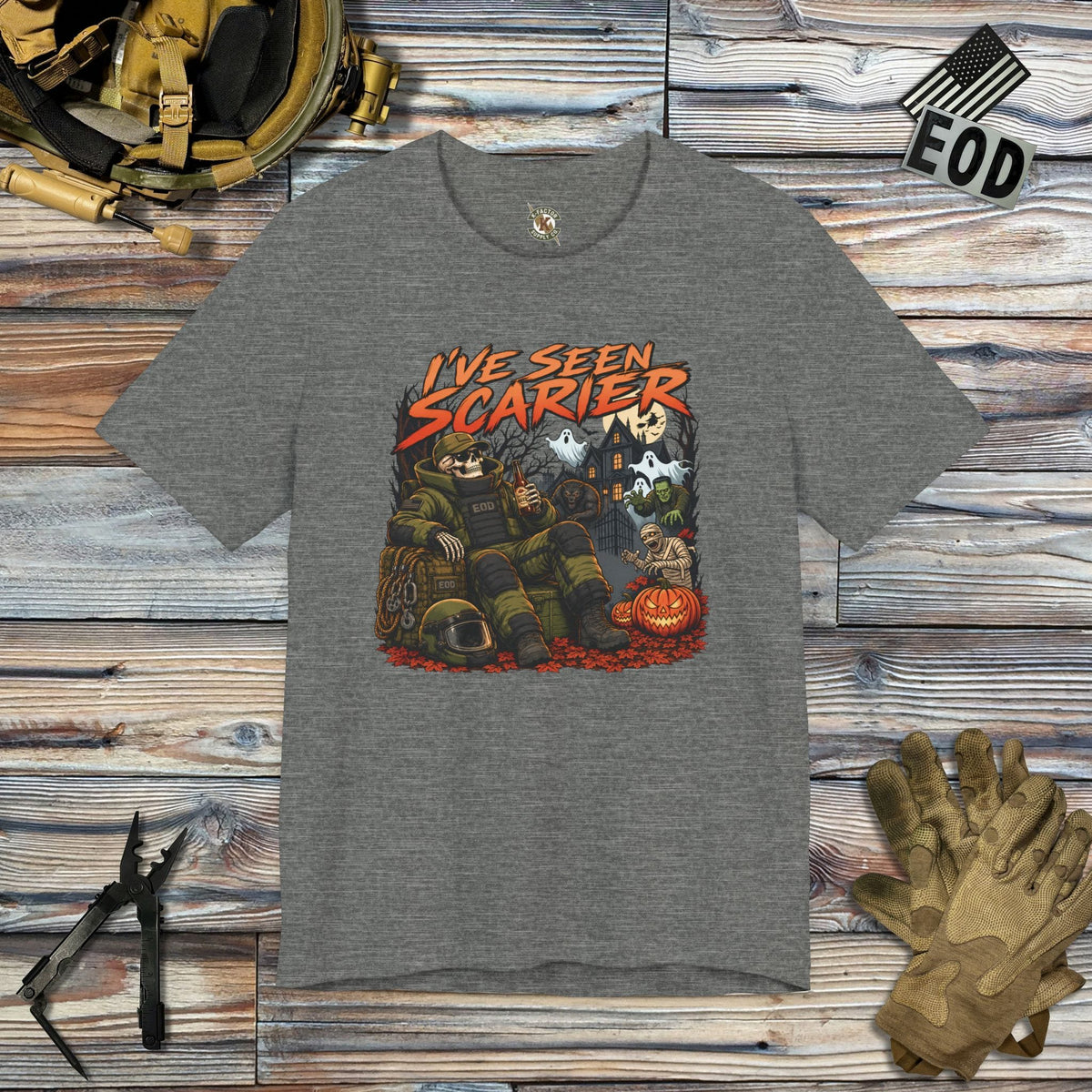 K-Factor Supply Co I've Seen Scarier (EOD) T-Shirt Deep Heather / M