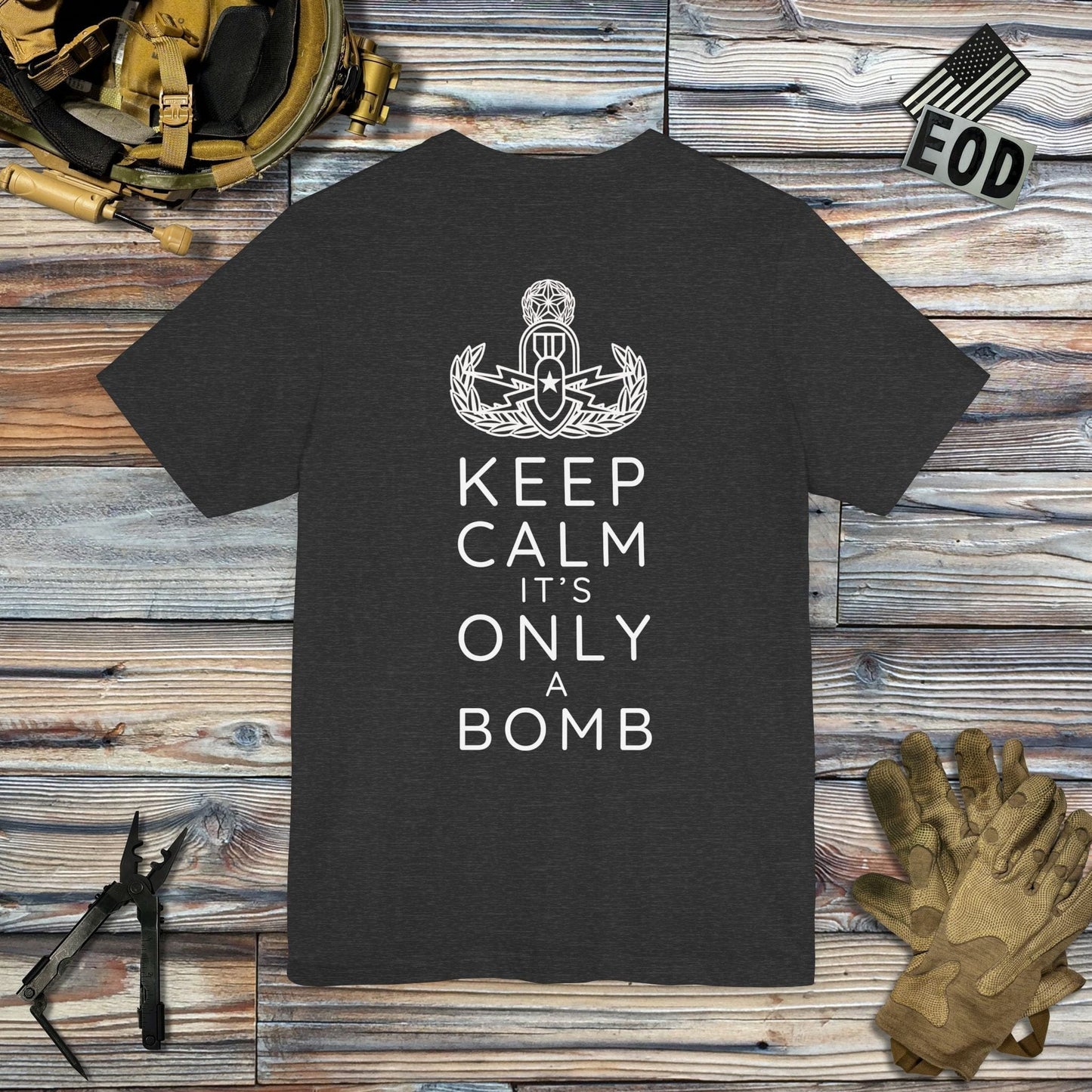 K-Factor Supply Co Keep Calm (Back Print) T-Shirt