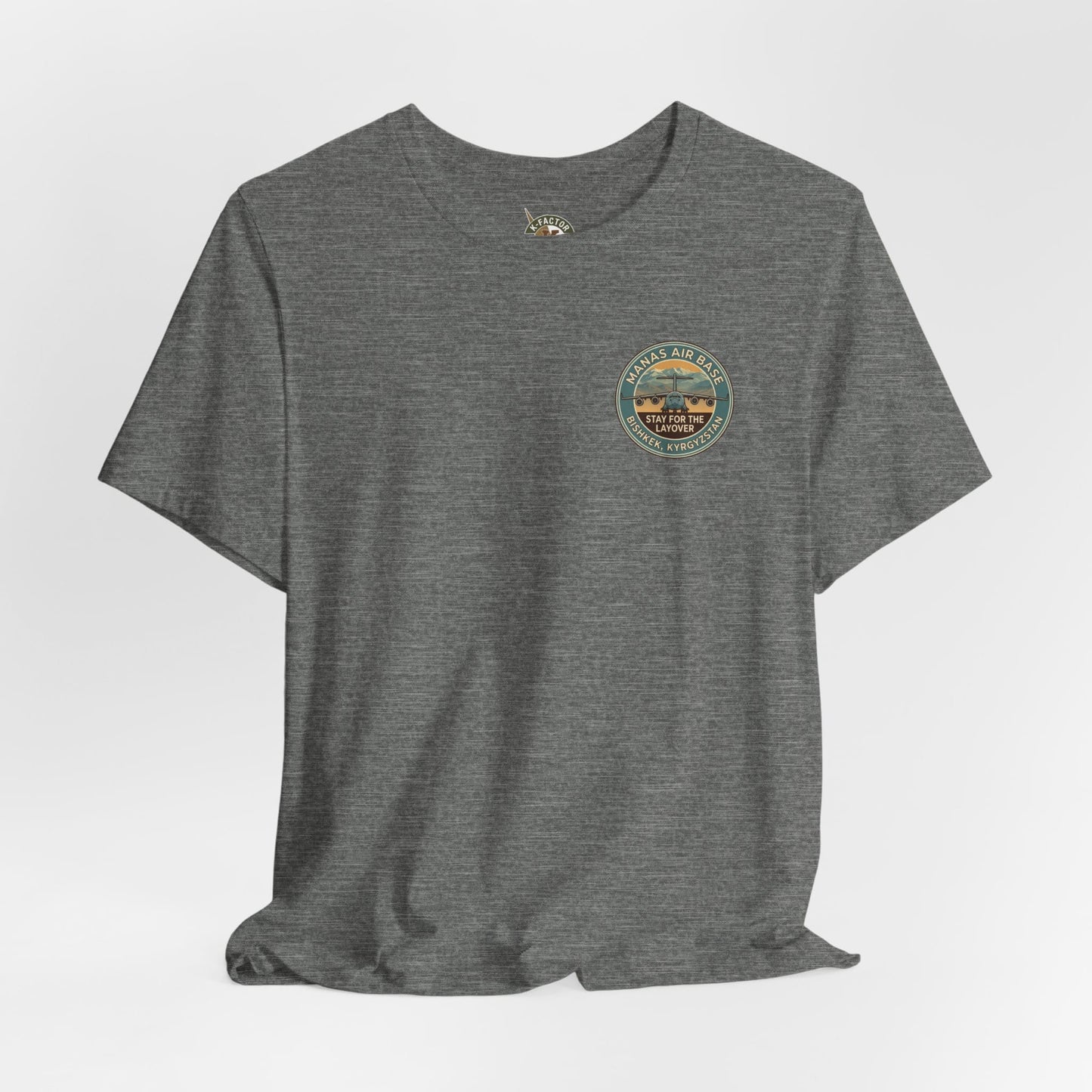K-Factor Supply Co Manas Layover (Back Print) T-Shirt