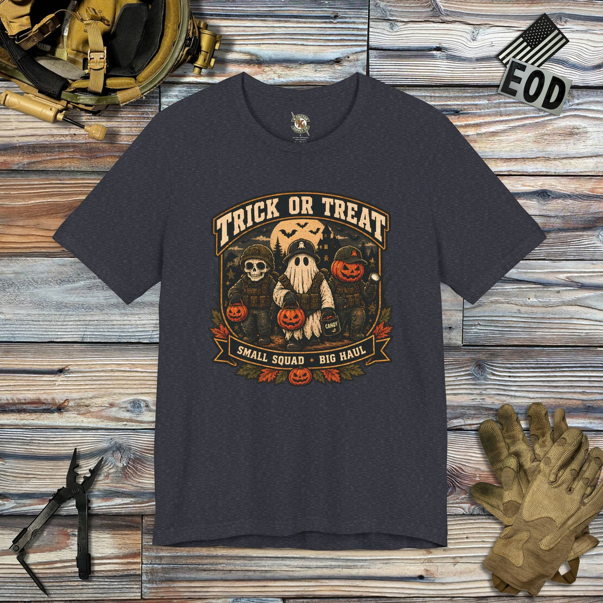 K-Factor Supply Co Monster Squad T-Shirt Heather Navy / S