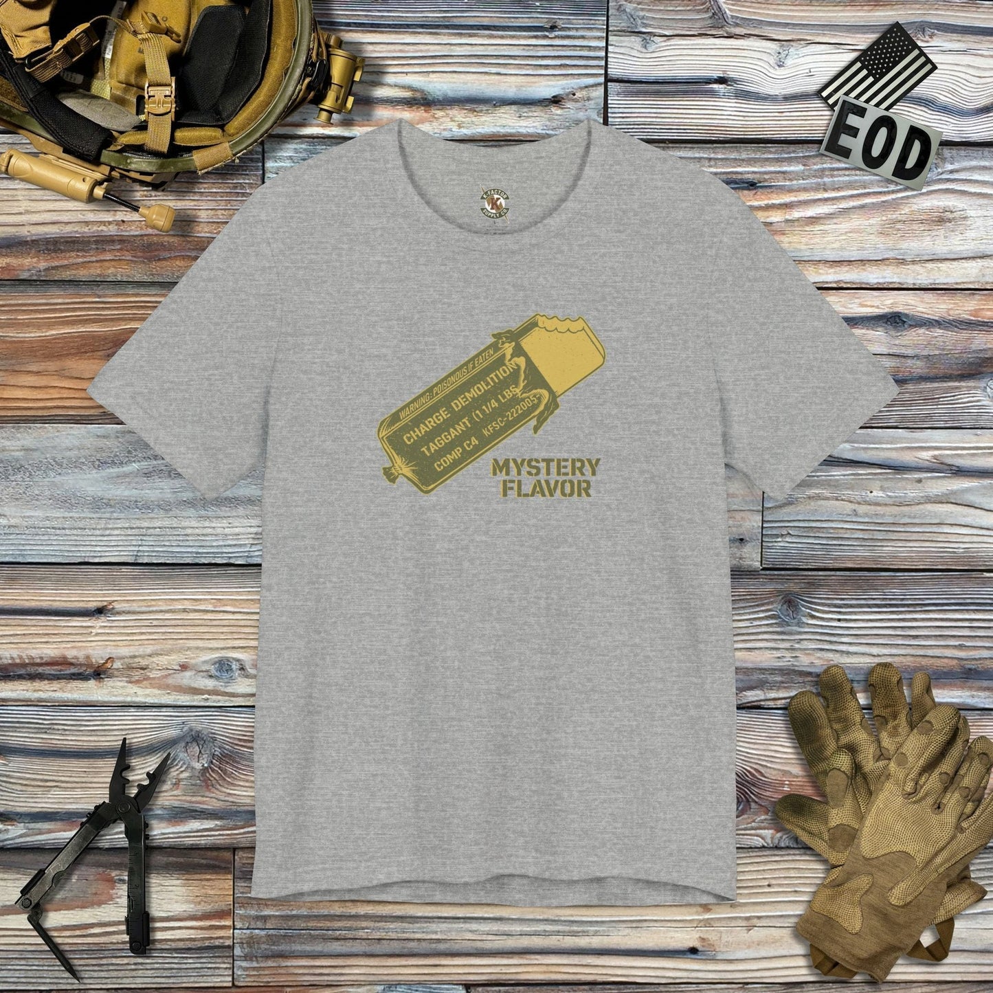 K-Factor Supply Co Mystery Flavor Mk 1 Mod 1 T-Shirt Athletic Heather / S