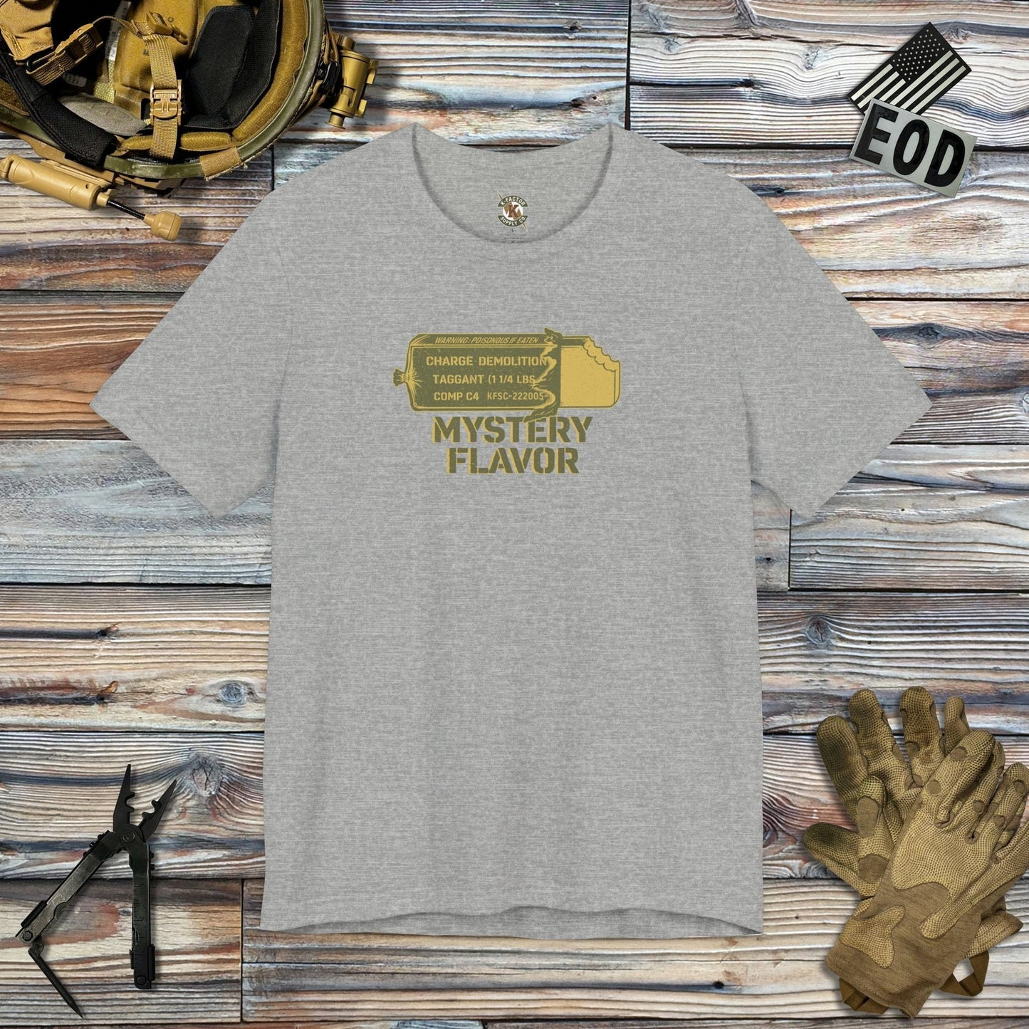 K-Factor Supply Co Mystery Flavor Mk 1 Mod 2 T-Shirt Athletic Heather / S