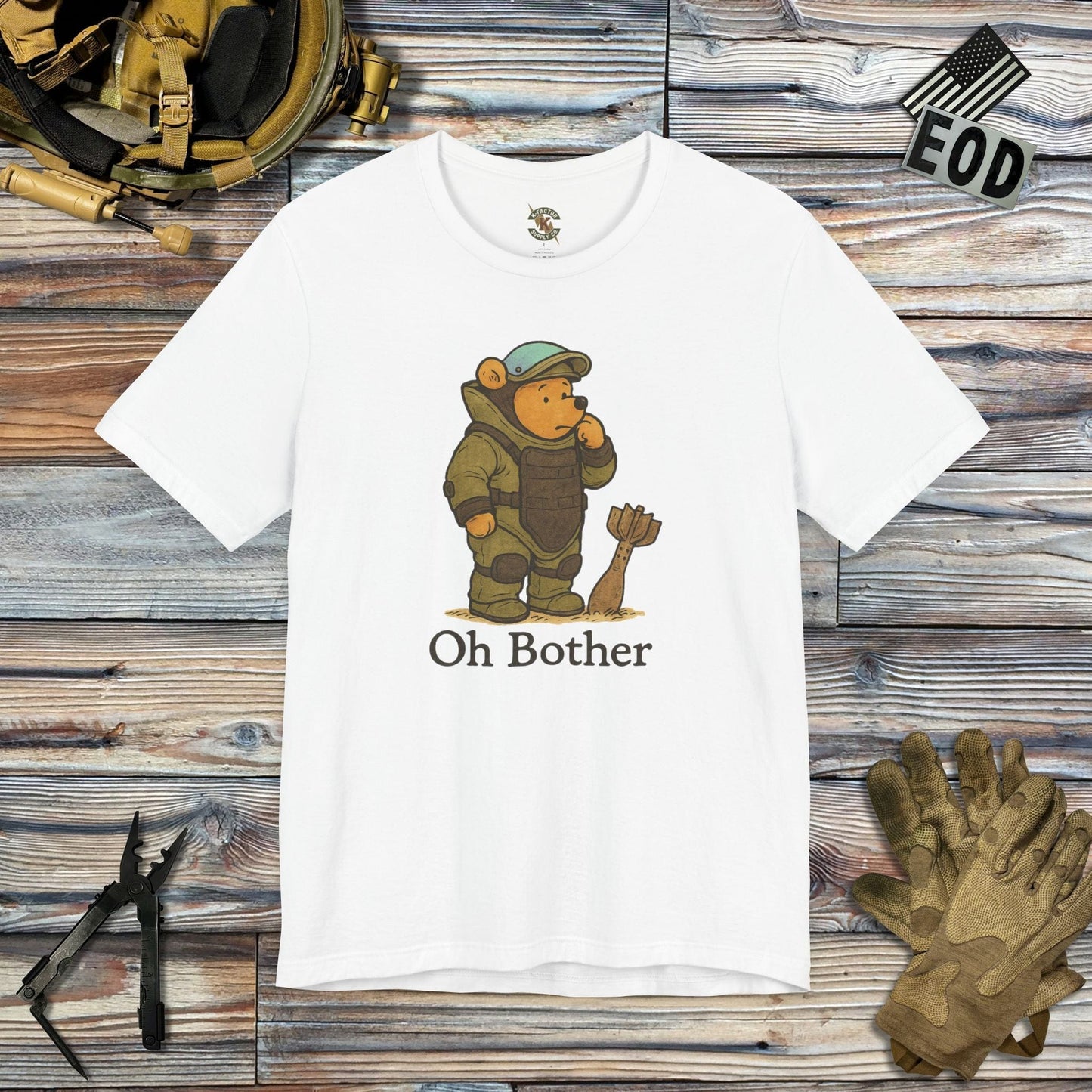 K-Factor Supply Co Oh Bother Mk 1 Mod 1 T-Shirt White / S