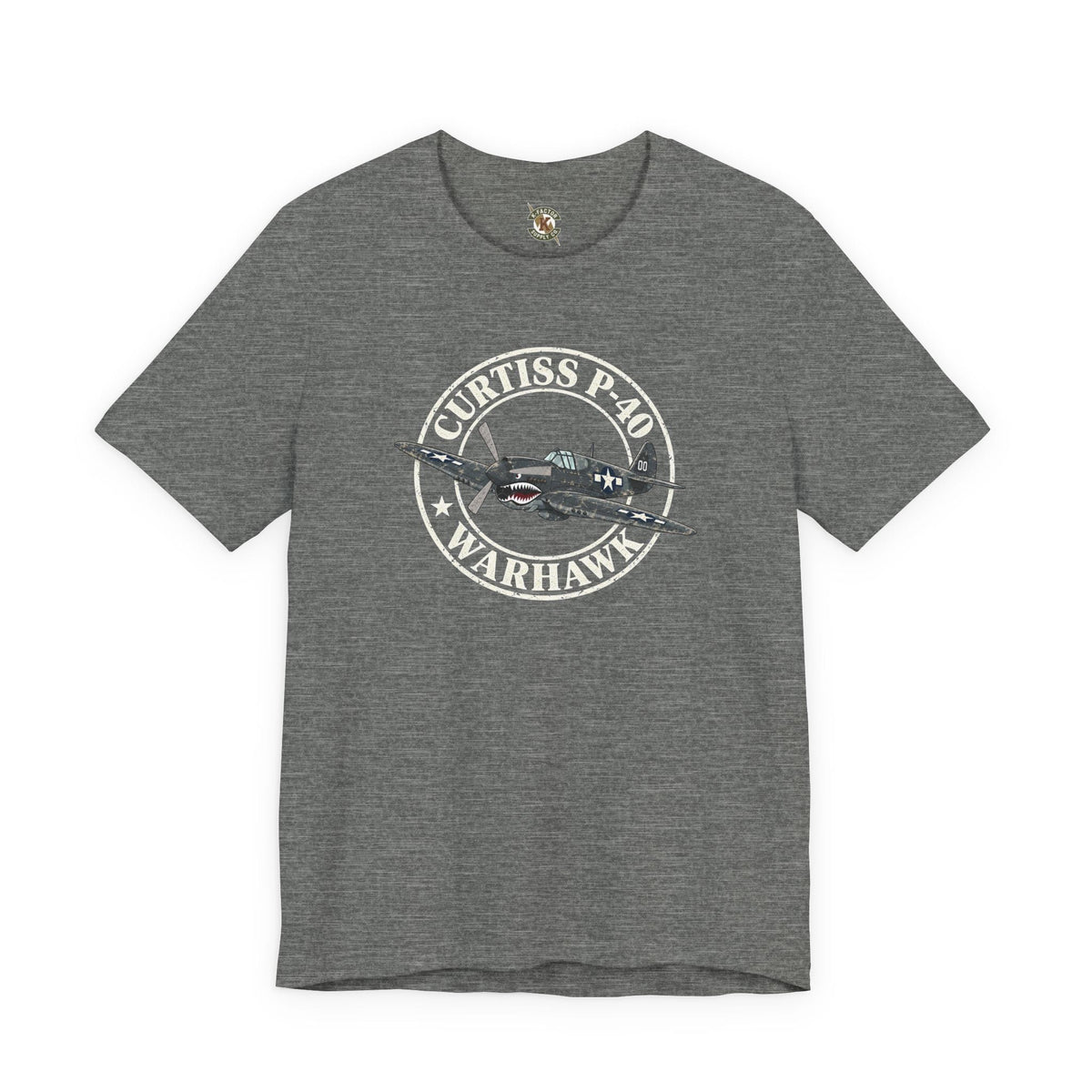 K-Factor Supply Co P-40 Warhawk T-Shirt Deep Heather / S
