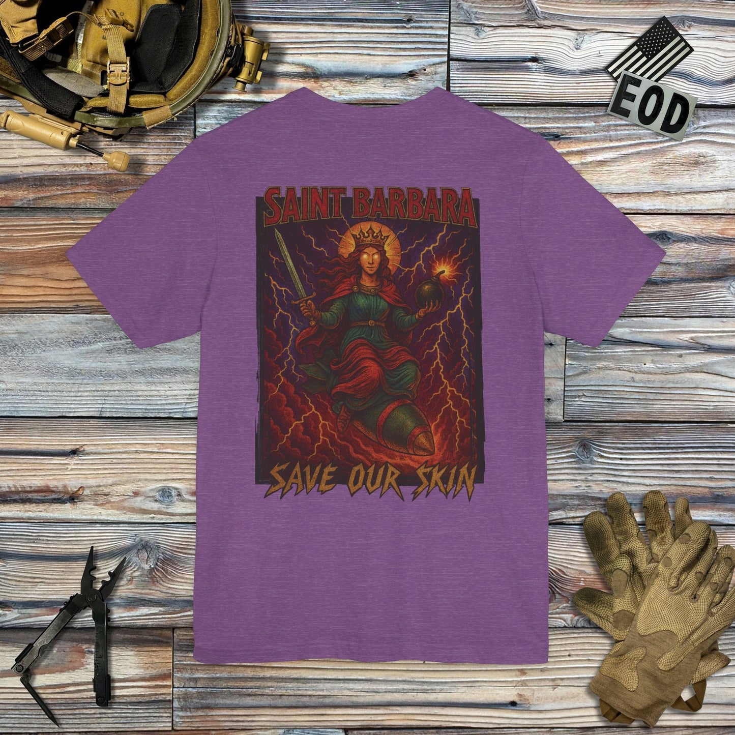 K-Factor Supply Co Patron Saint (Back Print) T-Shirt