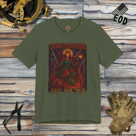 K-Factor Supply Co Patron Saint T-Shirt Military Green / S