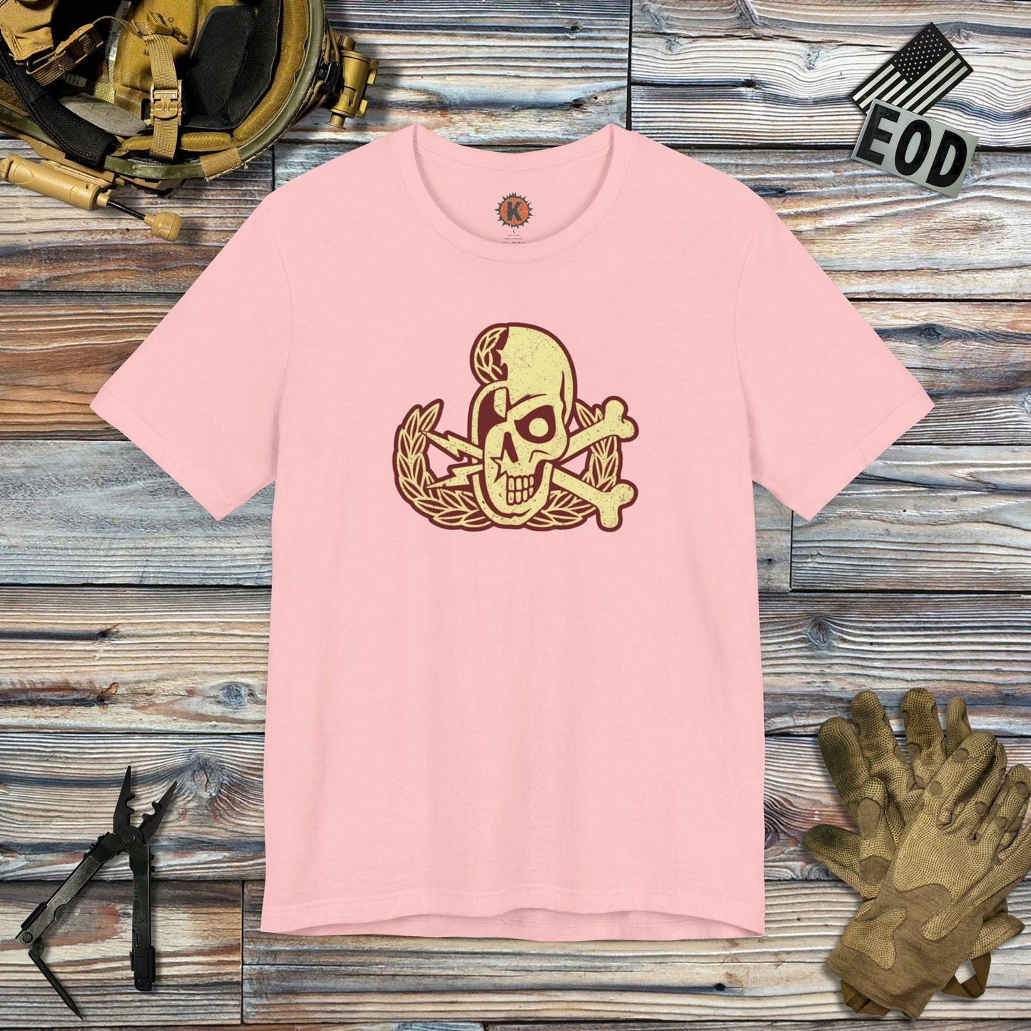 K-Factor Supply Co Skully Crab T-Shirt Pink / S