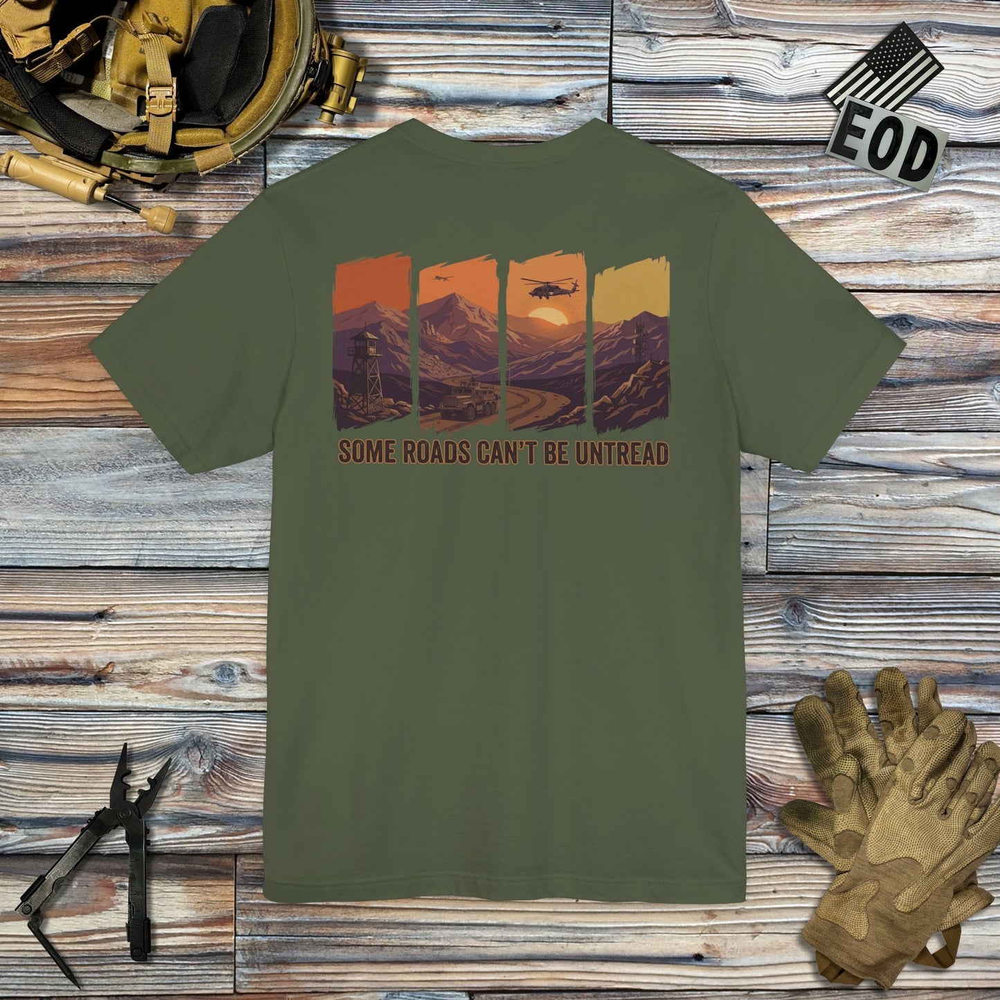 K-Factor Supply Co Some Roads (Back Print) T-Shirt