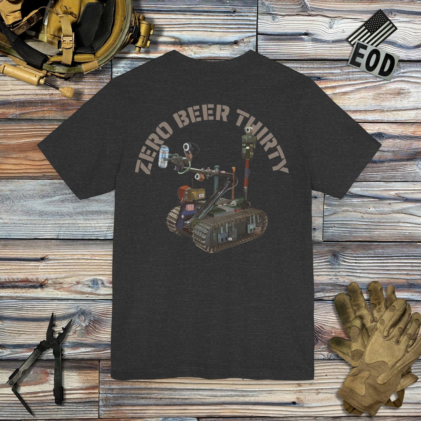 K-Factor Supply Co Zero Beer Thirty (Back Print) T-Shirt