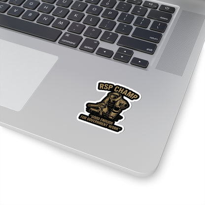RSP Champ (Tan) Sticker