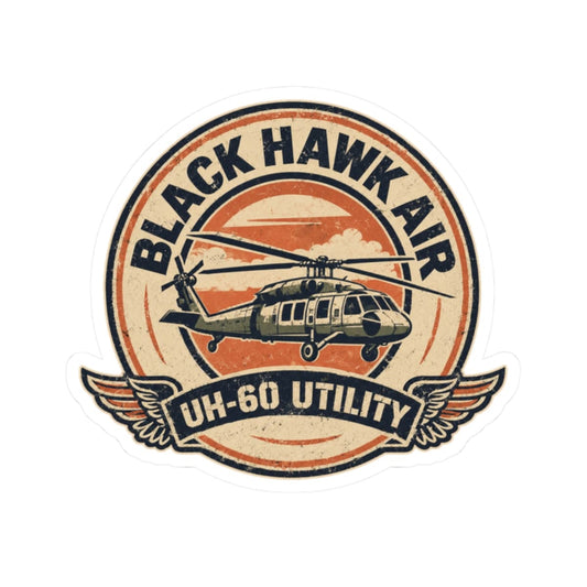 Black Hawk Air Icon Sticker