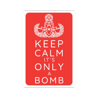Keep Calm (Red) Sticker