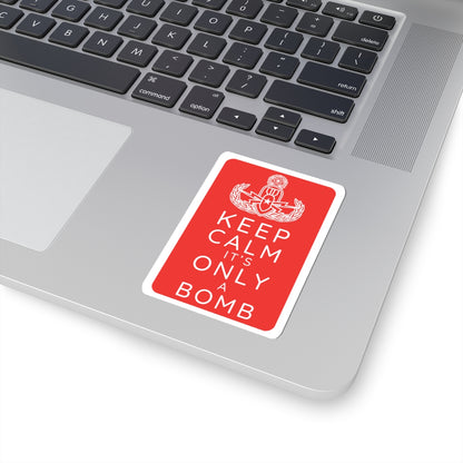 Keep Calm (Red) Sticker