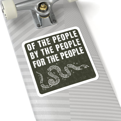 Of, By, and For the People Sticker