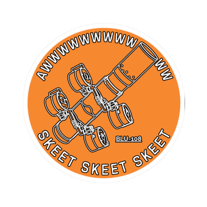 Skeet Skeet Skeet (Orange) Sticker