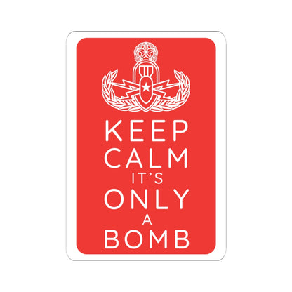 Keep Calm (Red) Sticker