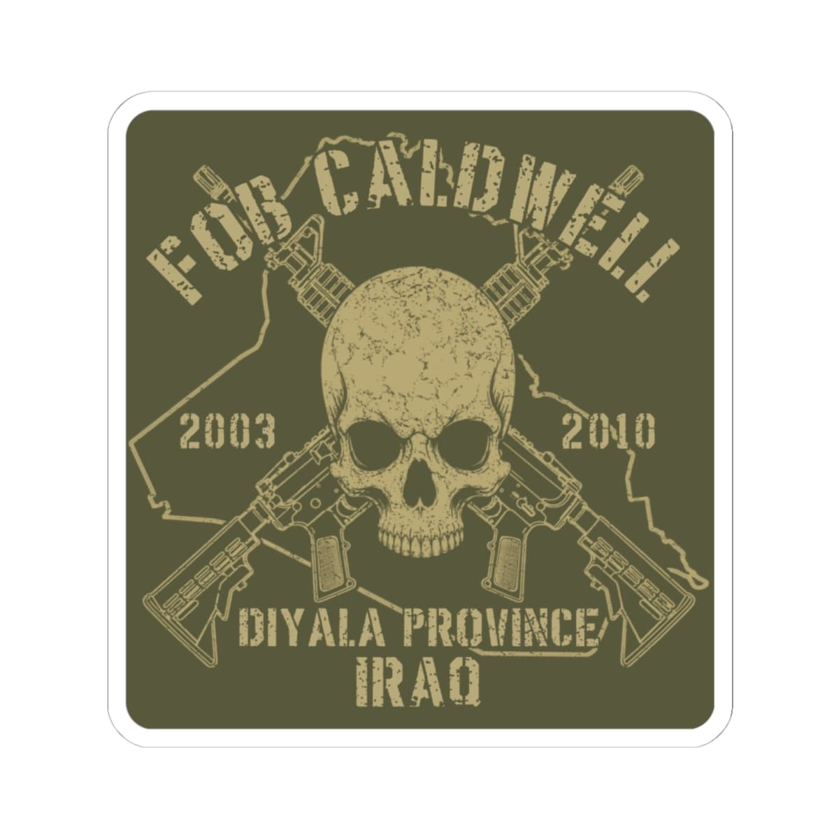 FOB Caldwell - Skull & Carbines Sticker