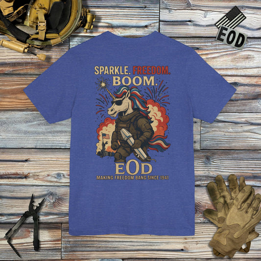 Sparkle Freedom JROD [EOD-edit] (Back Print) T-Shirt