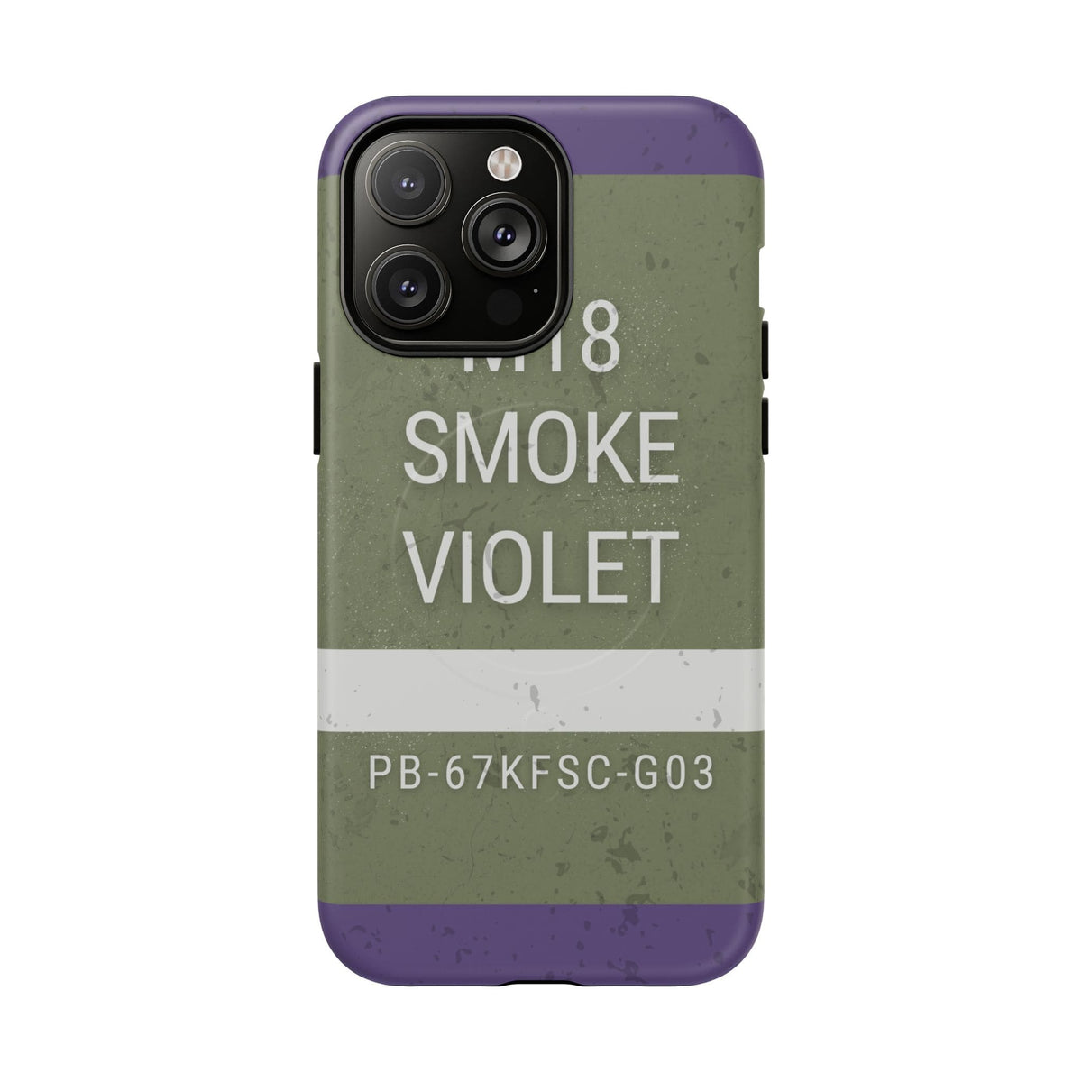 K-Factor Supply Co M18 Smoke (Violet) Tough Magnetic iPhone Case iPhone 14 Pro Max / Matte