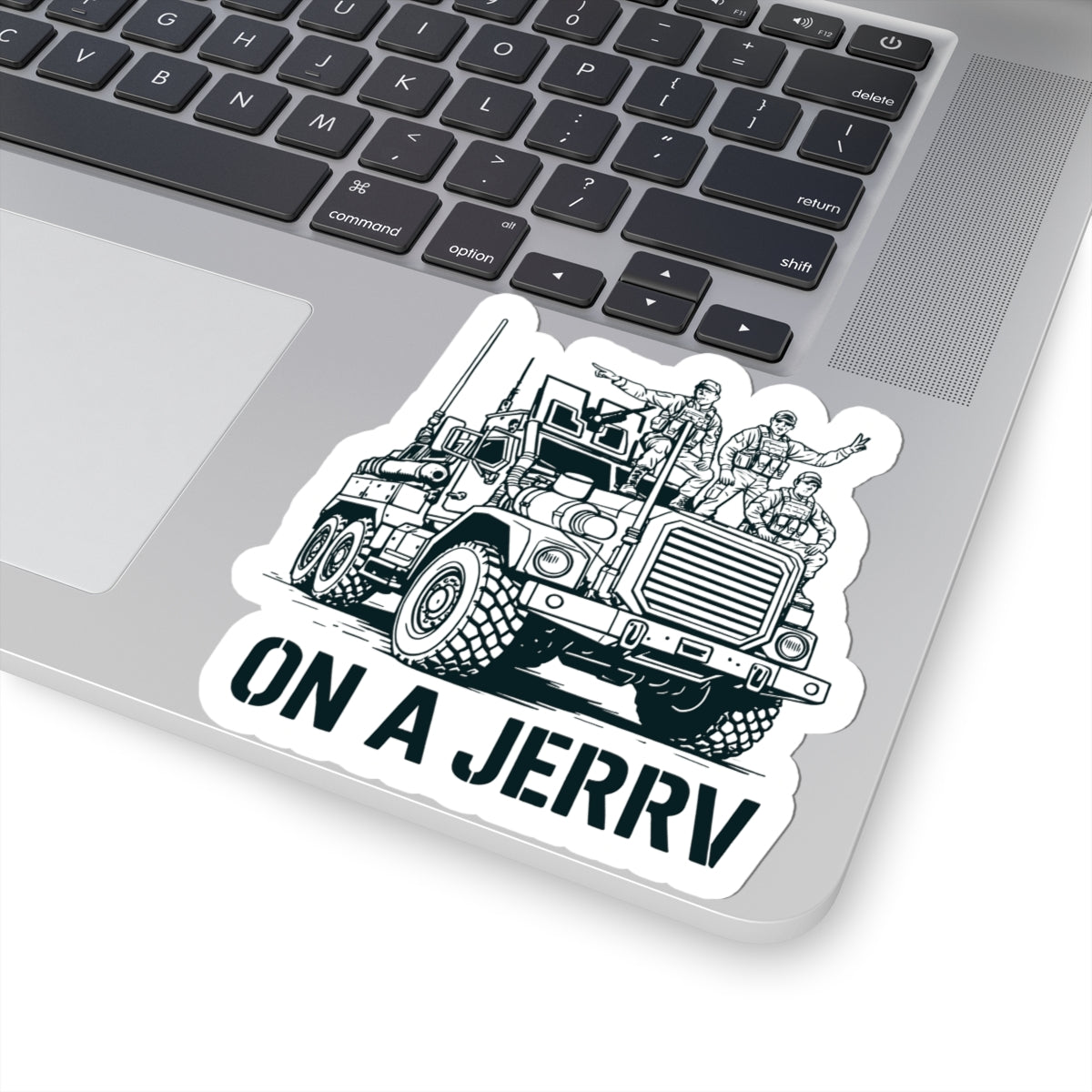 On a JERRV Sticker